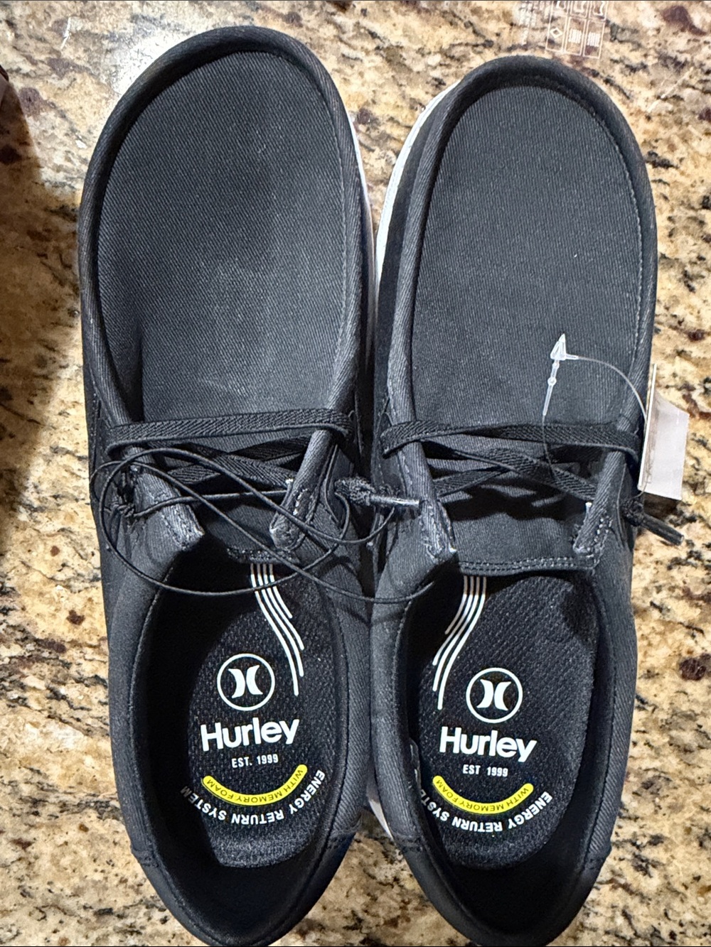 Hurley Women’s Black Canvas Slip-On Style Casual Shoes
